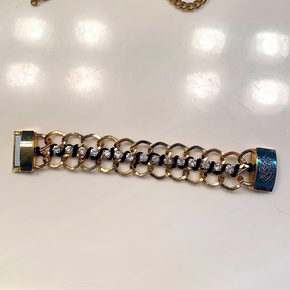 Juicy Couture black and gold bracelet